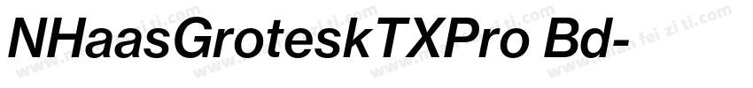 NHaasGroteskTXPro Bd字体转换